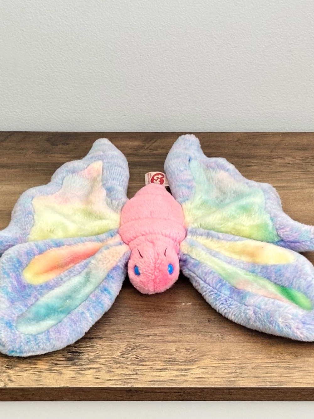 TY Beanie Buddies Collection FLITTER Butterfly Tie Dye Plush Stuffed Animal 2000